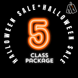 Halloween 25: 5 Sessions Class Package