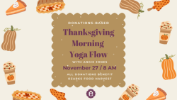 Donations-Based Thanksgiving Morning Yoga Flow