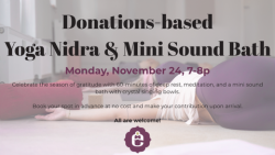 Donations-based Yoga Nidra & Mini Sound Bath