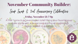 Soup Swap & 3rd Anniversary Celebration