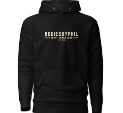 bodiesbyphil Heavy Things Club Hoodie (Black)