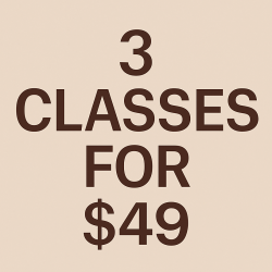 3 Classes for $49
