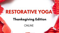 RESTORATIVE YOGA - Thanksgiving Edition ONLINE
