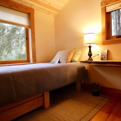 Whidbey Cabin Option A: Single Cabin (twin bed) with attached shared bathroom