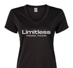 Women's Performance V-Neck T-Shirt – Black