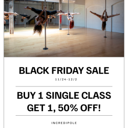 BFCM: Buy 1 Class, Get 1 50% Off!