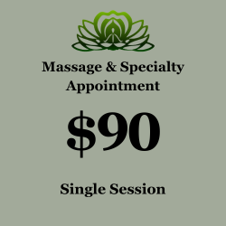 MASSAGE & SPECIALTY APPOINTMENT | $90