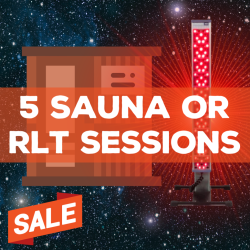 5 Sauna or Red Light Sessions | Holiday Sale