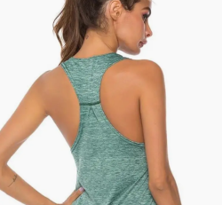 Racerback Tank Top w/ Santosha Logo (3RepsMoreAthleisure) (Violet, Green or Gray) (Womens)