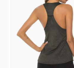 Racerback Tank Top w/ Santosha Logo (3RepsMoreAthleisure) (Violet, Green or Gray) (Womens)