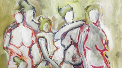 Sketching a Crowd: Overlapped Figure Studies