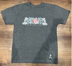 Adults Lotus Club T-Shirt w/ Samuri Design (Grey) Black Friday Deal