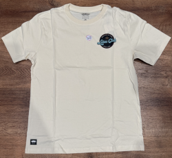 Adults Lotus Club T-Shirt (Tan/ Teal Font) Black Friday Deal