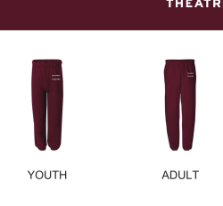 CDT Sweats-Maroon Adult