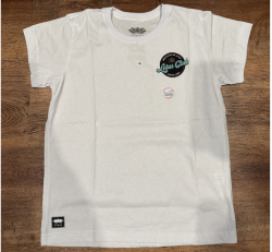 Kids Lotus Club T-Shirt (White/ Teal Font) Black Friday Deal