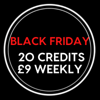 Black Friday 20 Credits Weekly
