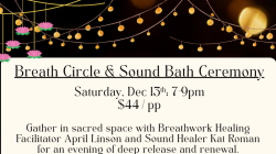 Breath Circle & Sound Bath ~ Winter Ceremony