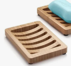 Bamboo soap holder