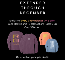 Every Body Belongs On A Bike - Exclusive Merch Pre-Order