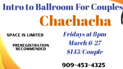 Chachacha 1 for Couples - Mar 6-27