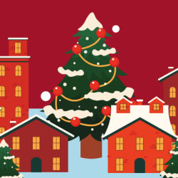 (2 adults, 1 child) Winter Village House Painting Night