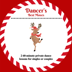 Santa's Stocking Stuffers: 2 Private Dance Lessons (60 Minutes)
