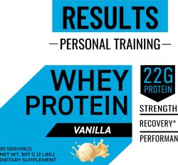 Results Personal Training Whey Protein- Vanilla