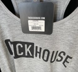 Flowy Racerback Tank Grey