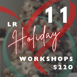 11 HOLIDAY WORKSHOPS $220