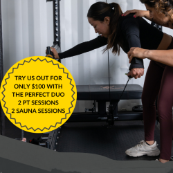 The Perfect Duo (2 PT sessions + 2 Sauna sessions)