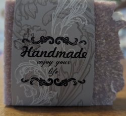 Handmade Lavender & Pink Himalayan Soap Bar