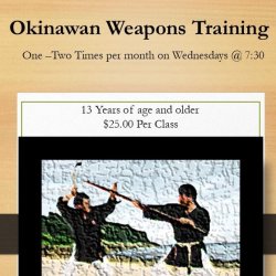 Okinawan Weapons Training