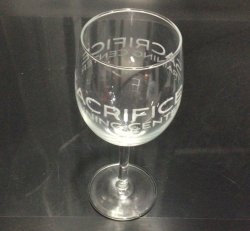 Sacrifice Training Center wine glass