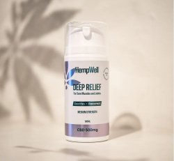 Hempwell 500mg Deep Relief Cooling Muscle and Joint Cream