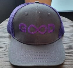 GOOD Grey/Purple Hat