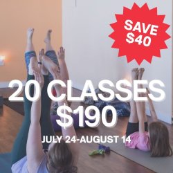 2025 Anniversary Sale - 20 classes $190