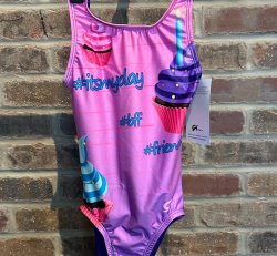 GK Stars Birthday Wishes Tank Leotard