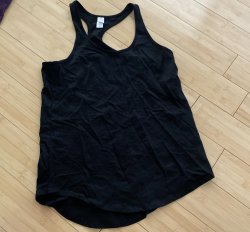 Alternative Apparel Black Racerback Tank S