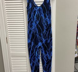 Blue Lightening Unitard