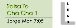 Cha Cha - Salsa To Cha Cha 1 - Mon @ 7:05 LEADS