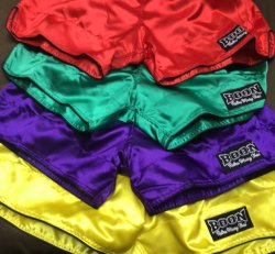 Boon custom retro Muay Thai shorts