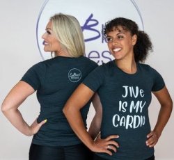 Black Jive is my Cardio Tee