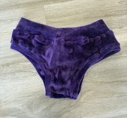 Pole Shorts - Velvet Low Waist