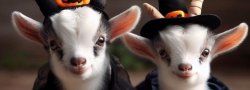 Halloween Goat Yoga