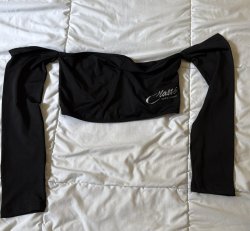 Woman's Crop top long sleeve - Black