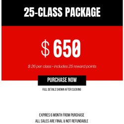 25 CLASSES package