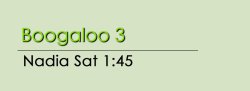 Specialty - Boogaloo 3 - Sat @ 1:45