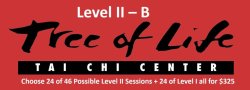 Level II-B Tai Chi Level I & II - TWICE a Week - 2025 FALL
