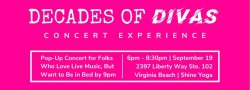 Ladyocracy Presents Decades of Divas - An Early Evening Out for the Ladies
