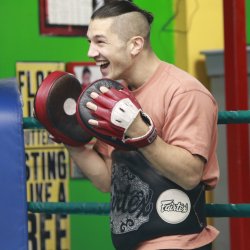 Muay thai & kickboxing 4 days a week 6 months.